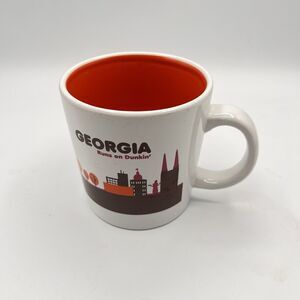 DUNKIN DONUTS Coffee Cup Mug 2012 GEORGIA "Runs on Dunkin" 12 oz. Destination